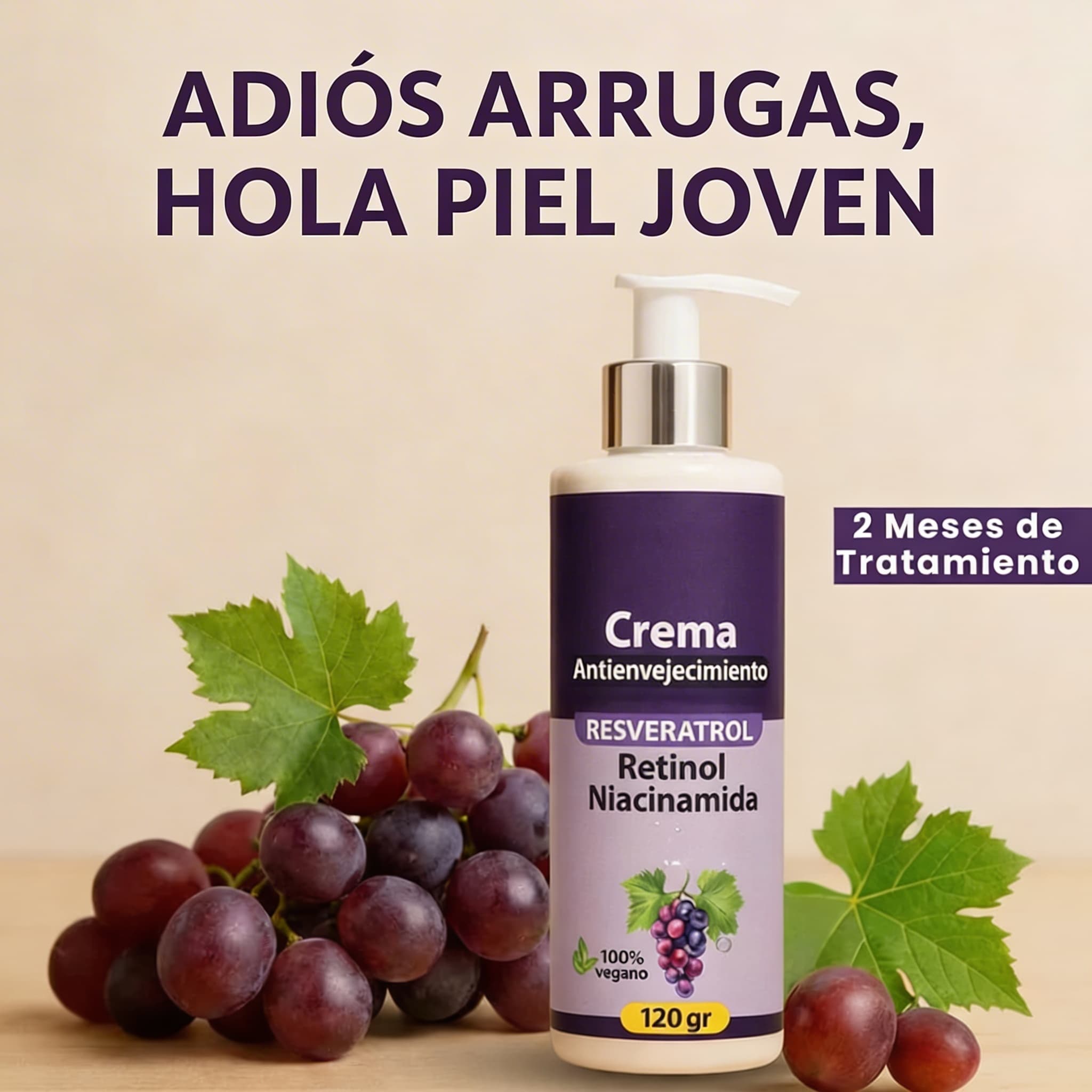 Crema Rejuvenecedora de Resveratrol